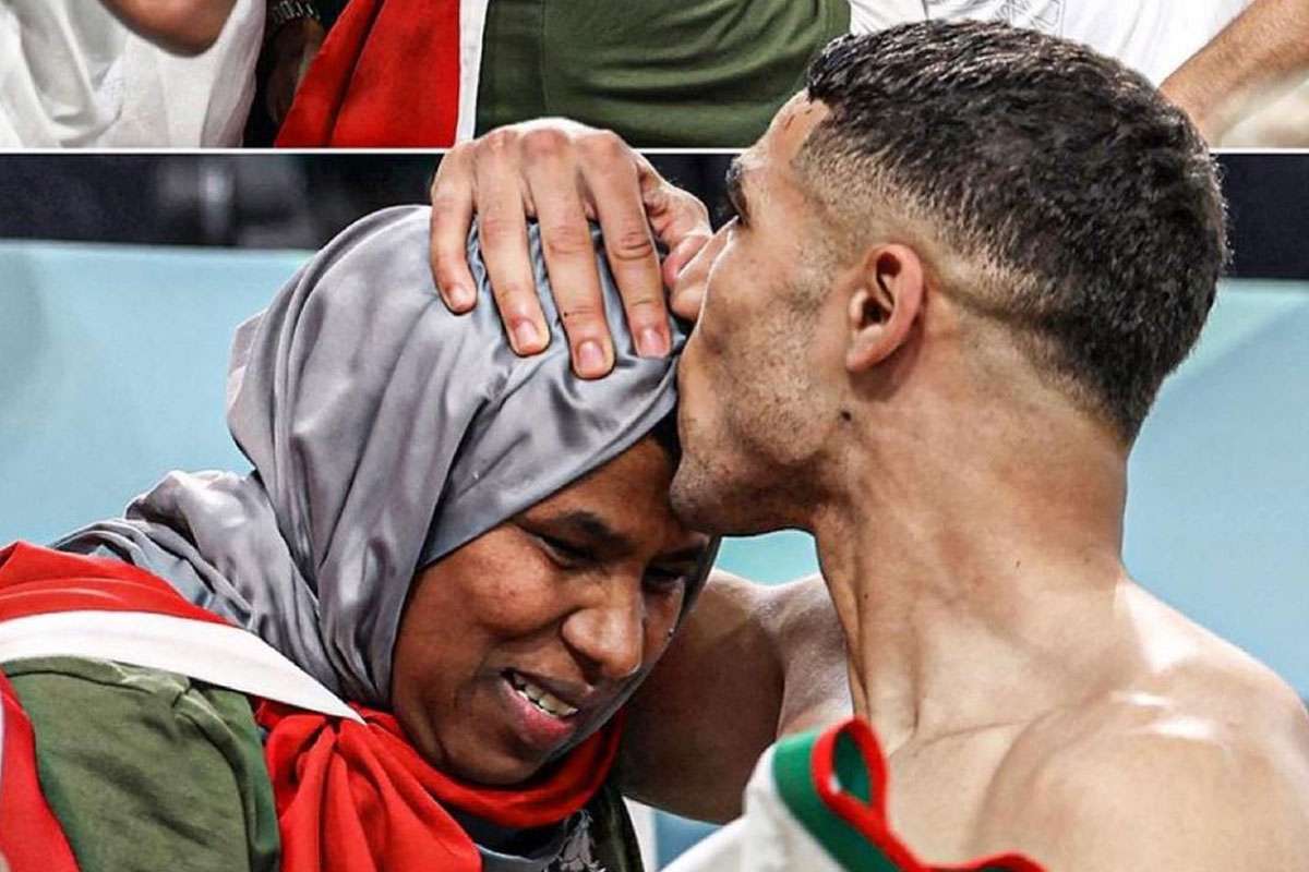 marocco bacio Achraf Hakimi