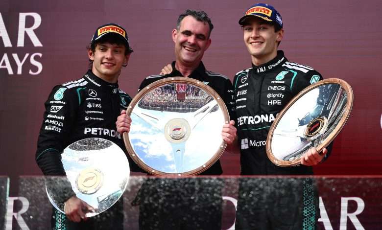 formula 1, mercedes, russell, antonelli, frecce d'argento